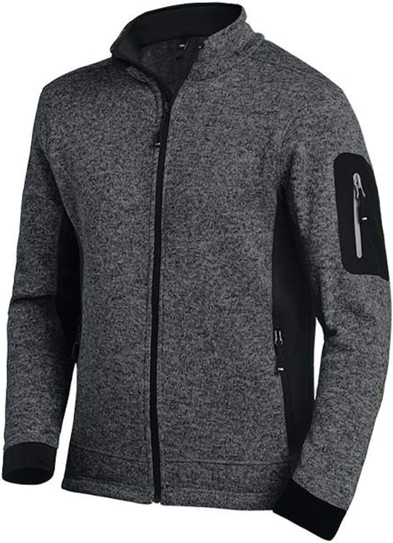 FHB Herren Strick-Fleece-Jacke "Christoph" Grösse 5XL in anthrazit-schwarz, 1 Stück, 79595-1220-5XL