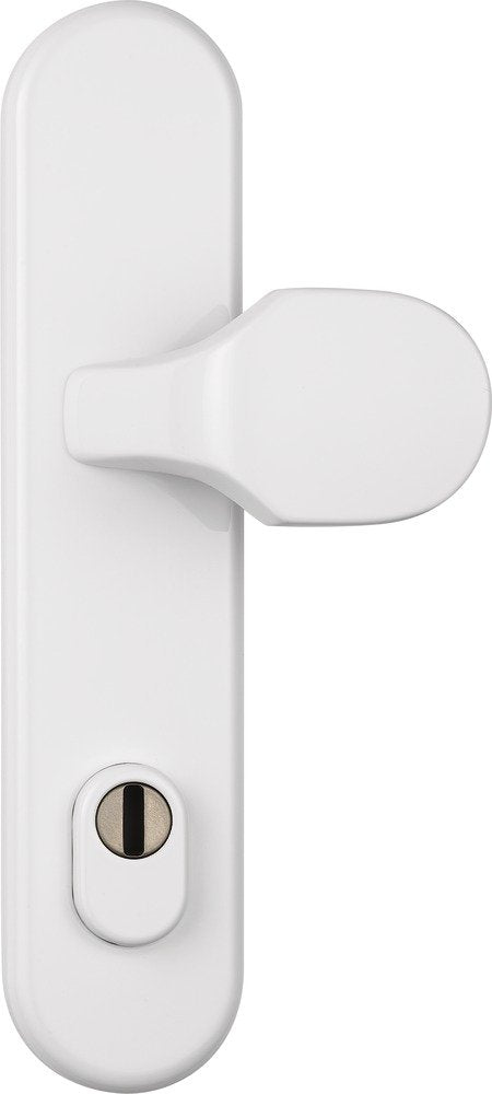 ABUS HLZS814 W EK Schutzbeschlag mit Zylinderschutz rund, weiss, 122361 Weiss Wechselgarnitur, Weiss