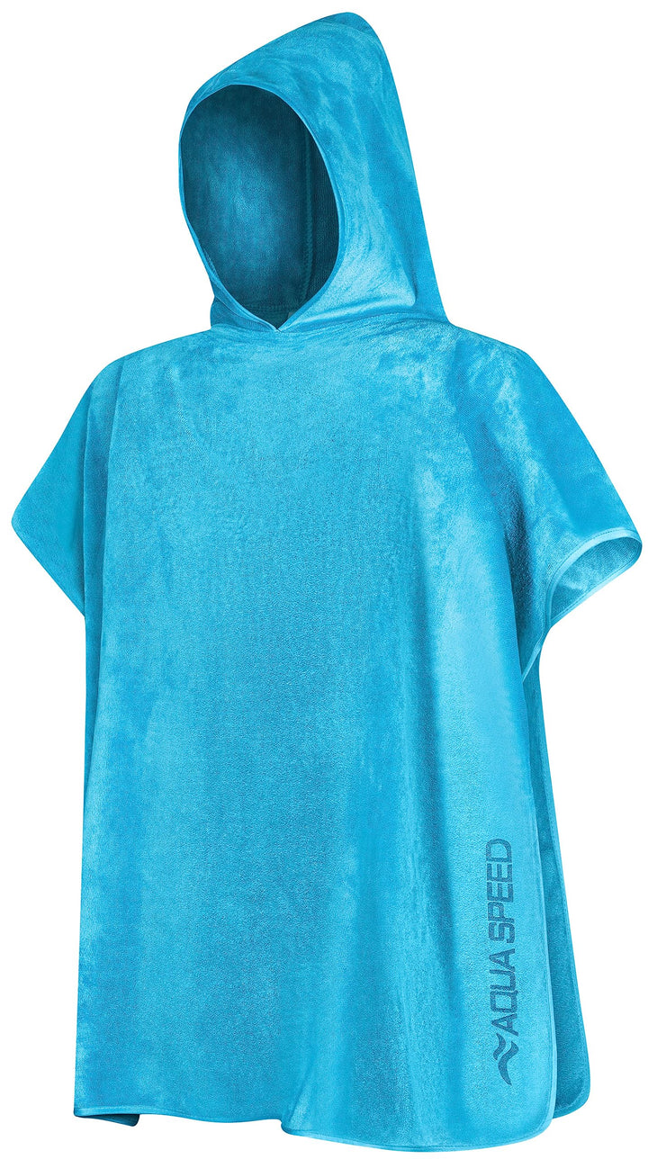 Aqua Speed Bademantel für Kinder | Badeponcho | Poncho Handtuch | Badetuch mit Kapuze | Handtuchponc