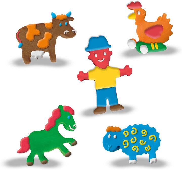 SES Creative | Set Mein erstes Mega-Tierknetset für Kinder | Kreative Kunstspiele für Babys | Komple