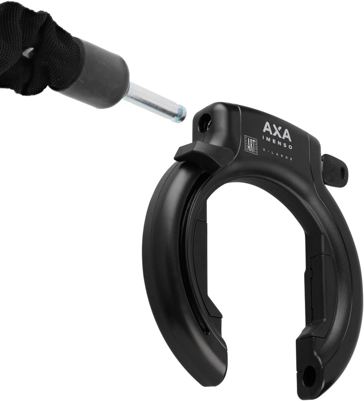 Winora Allegion Netherland BV Unisex – Erwachsene Axa Imenso Rahmenschloss, Rot/Weiss, Einheitsgröss