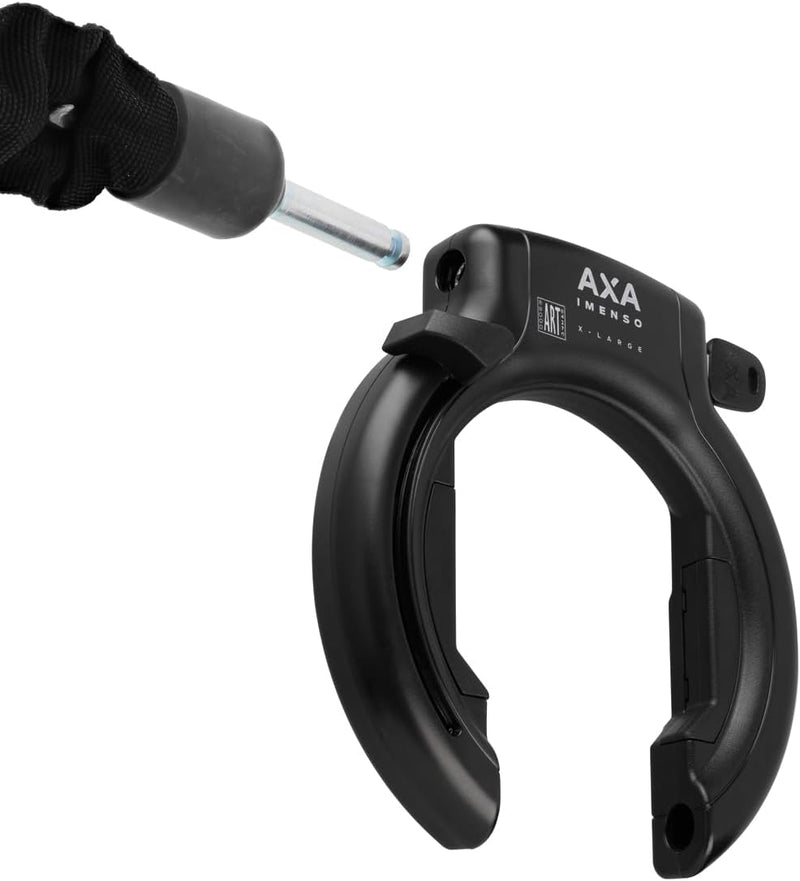 Winora Allegion Netherland BV Unisex – Erwachsene Axa Imenso Rahmenschloss, Rot/Weiss, Einheitsgröss