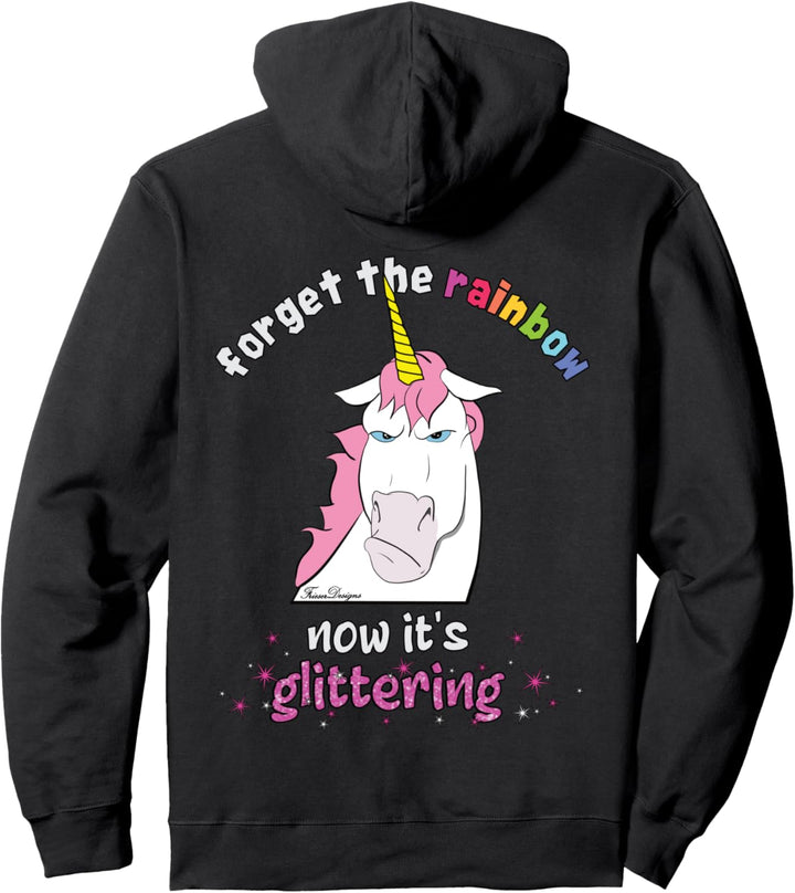 Jetzt ist Zeit zum glitzern lustiges böses Einhorn Pullover Hoodie
