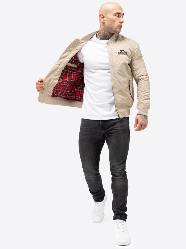 Lonsdale Herren Tern Hill Jacke Sand/Black S, Sand/Black S