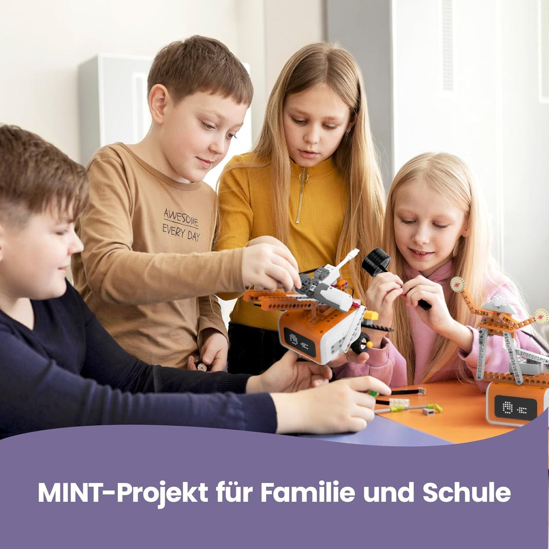 MatataStudio Creator Kit für VinciBot Kinder Programmierbarer Roboter mit 434 Bausteinen, Über 20 Ba