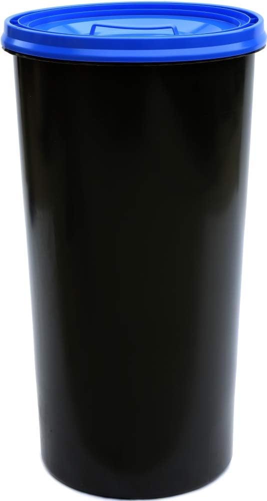 Will-Jeder Mülleimer 60l mit geruchsdichtem Deckel (Blau), Gelber Sack Ständer, Made in Germany, Mül