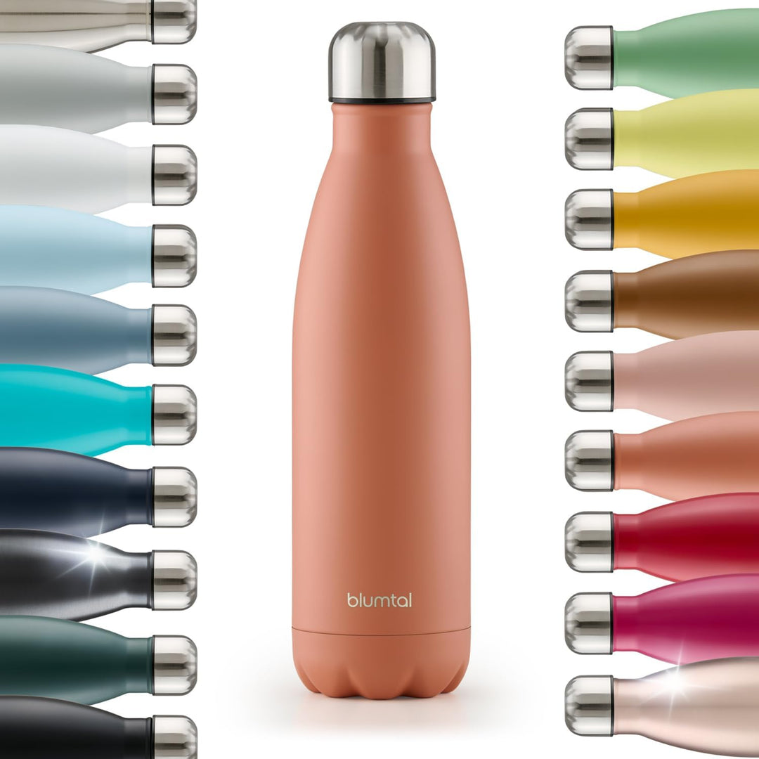 Blumtal® Trinkflasche Edelstahl Charles - Thermosflasche 1000 ml - BPA-freie Thermo Trinkflasche iso