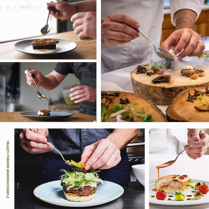CREATIVECHEF Satz von 10 Küchenzangen Chef Plating Tools Culinary Kit, Präzisionszangen Spezialität
