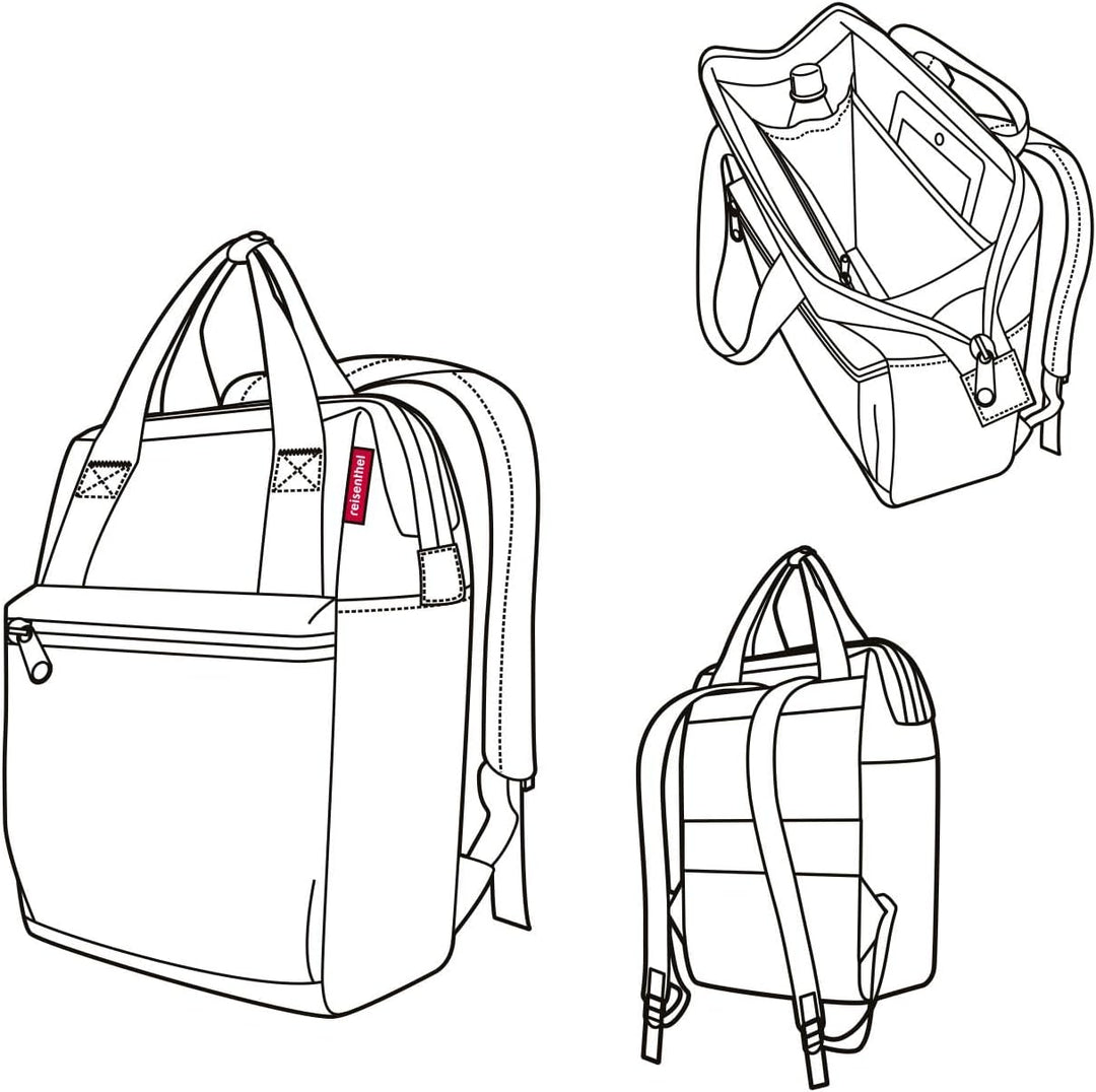 reisenthel allrounder R JR, Rucksacktasche Einheitsgrösse Dots White, Einheitsgrösse Dots White