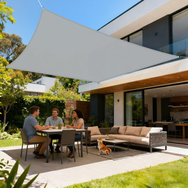 LOVE STORY Sonnensegel Wasserdicht 2x4m Rechteckig PES Polyester Sonnenschutz Windschutz Balkon Terr