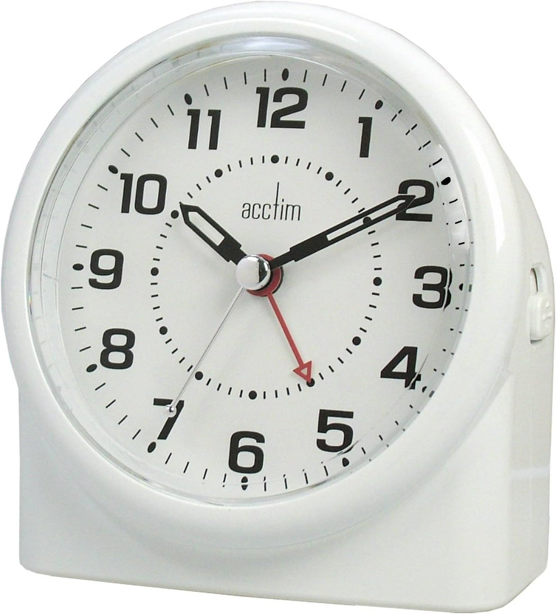 Acctim 14282 Central Smartlite-Wecker mit schleichender Sekunde, Weiss