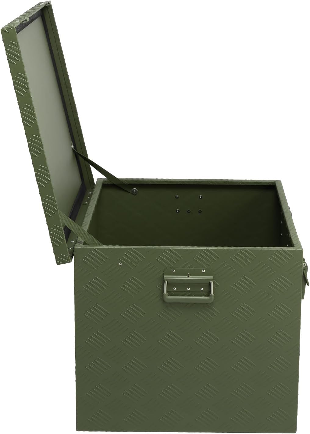 alubox Werkzeugkiste Riffelblech olive ABX-RL190G Aluminium 1,5mm Werkzeugkiste leicht und robust 19