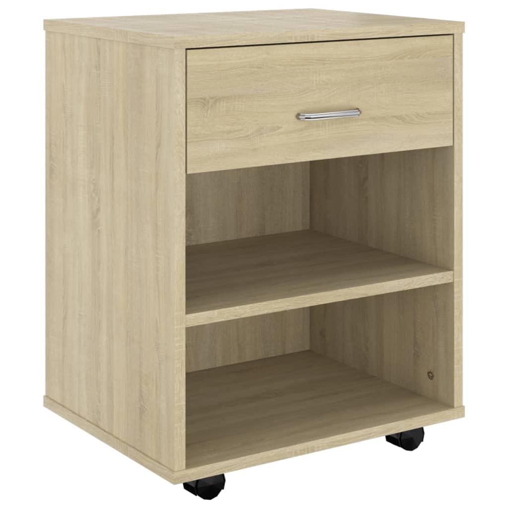 vidaXL Rollschrank mit Schublade Fächern Rollcontainer Büroschrank Aktenschrank Bürocontainer Schran