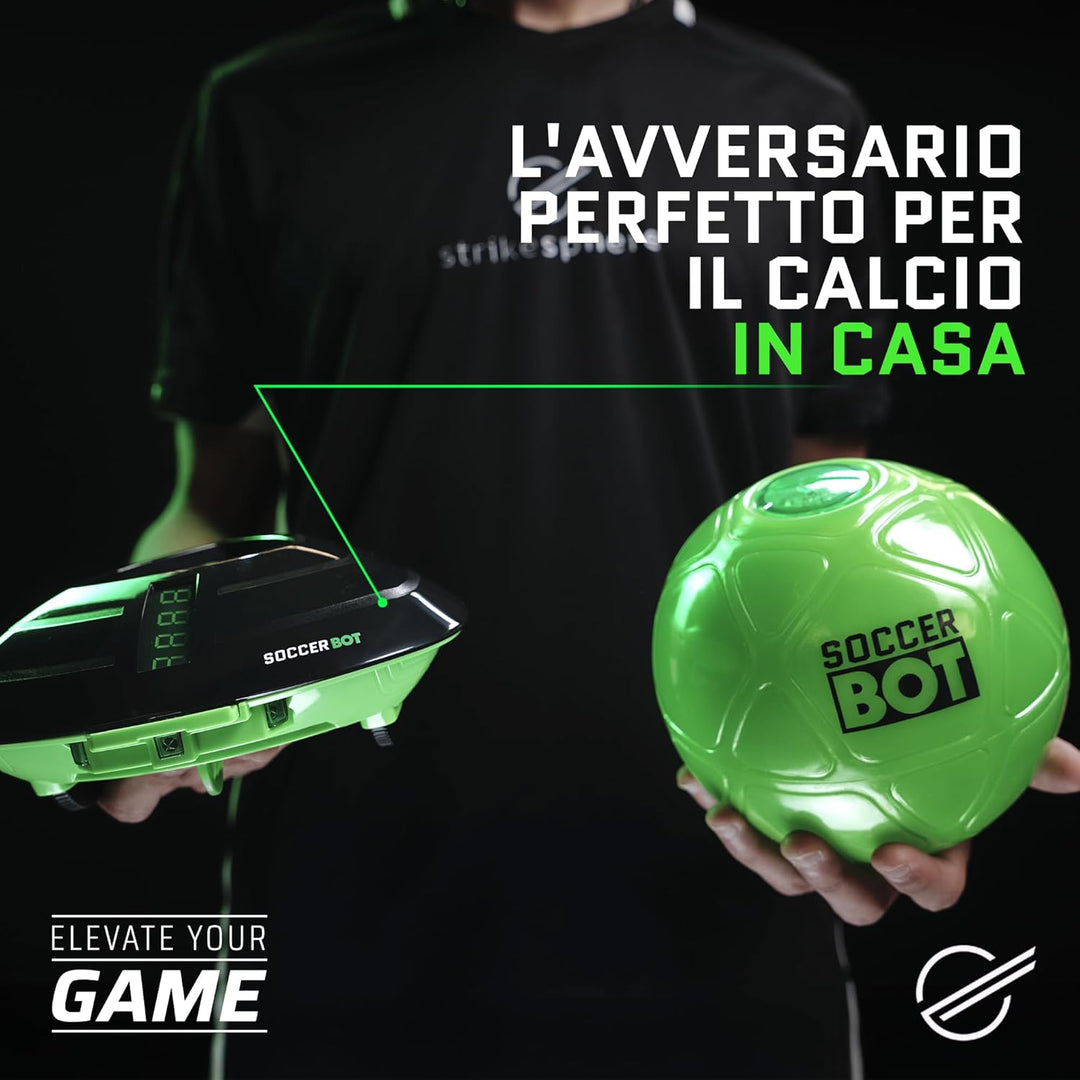 Soccer Bot Smart Ball, Roboter für den Innenbereich, Solo oder Multiplayer, ab 3 Jahren, MR100, Schw