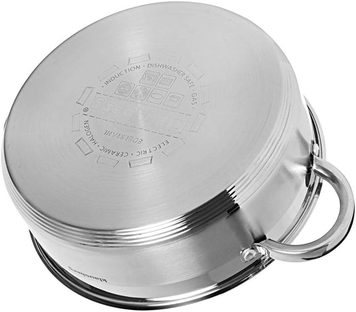 Flach Topf mit Deckel (6l, Ø28cm), 6l, Ø28cm