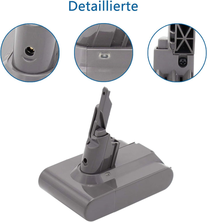 Abakoo 3500mAh Li-Ionen Batterie 21,6V Ersatzakku für Dyson V7 SV11 Serie Motorhead Pro V7 Trigger,