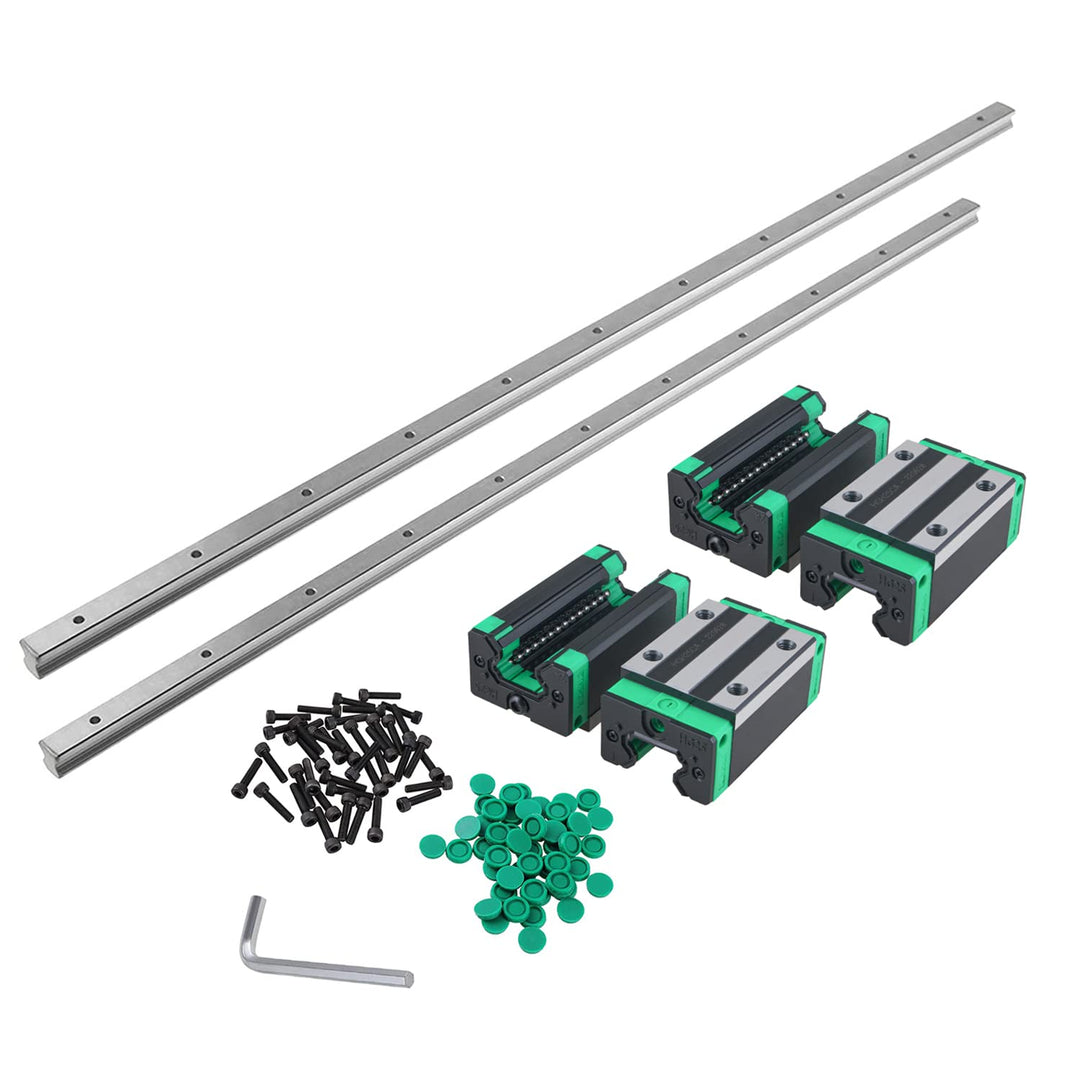 CNCMANS HGR25 Linearführung Set Linearschiene 2 Stücke HGR25-1500mm Führungsschiene mit 4 Stück HGH2