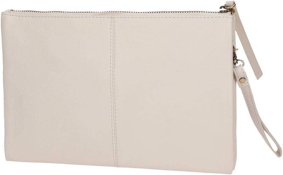 Pepe Jeans Lica Brieftasche Handtasche Beige 22x17x2 cms Leder, Handtasche Beige