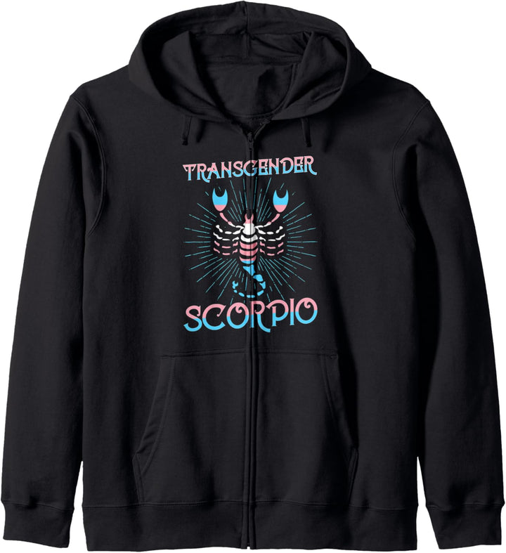 Transgender Scorpio Zodiac Sign Trans Horoscope LGBTQ Kapuzenjacke
