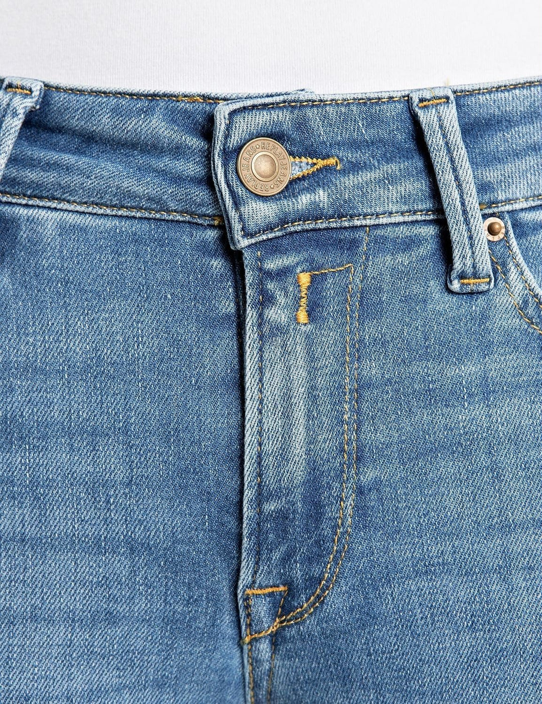 Replay Damen Jeans New Luz Skinny-Fit 28W / 30L Medium Blue 009-6, 28W / 30L Medium Blue 009-6