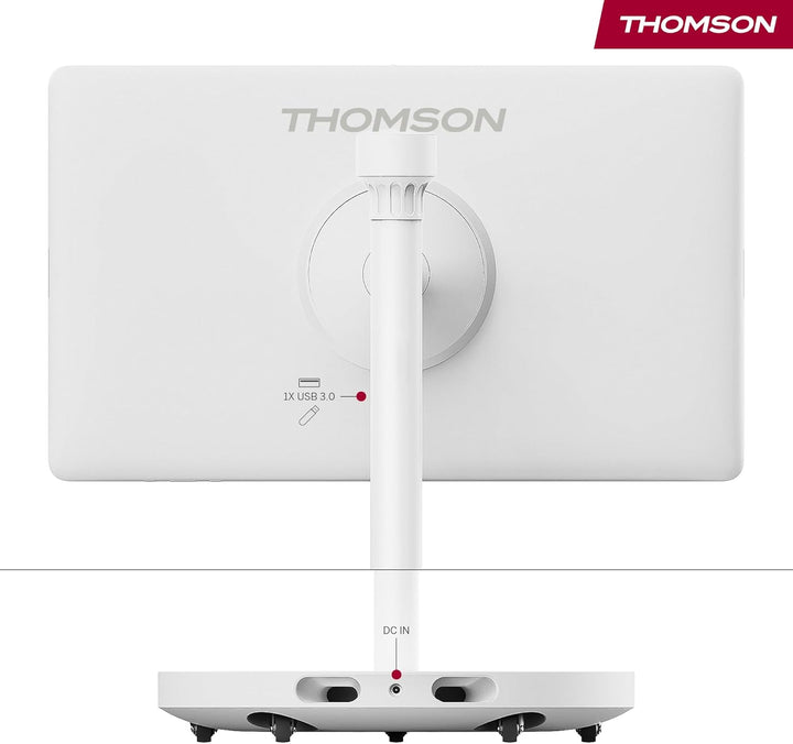 Thomson 27 Zoll (69 cm) Go Plus Pro, Tragbarer Full HD Android Smart TV mit Sprachsteuerung, Touchsc