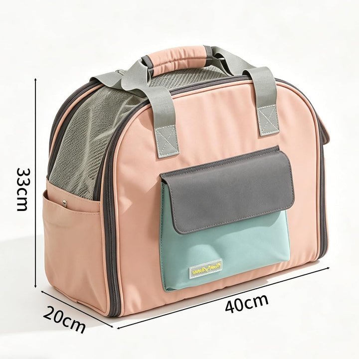 Erweiterbar Katzentransporttasche, Katzen Rucksack mit Netzfenster, Transportbox Katze mit Taschen,