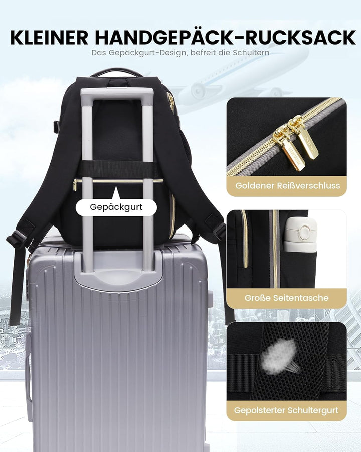 LOVEVOOK Ryanair Handgepäck 40x30x20, Klein Handgepäck Rucksack Tasche Reiserucksack Flugzeug, Carry