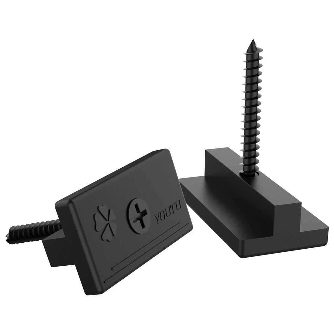 YOUTU® 100 Stück WPC Clips, Versteckte Befestigung mit T-Clip mit Schrauben, versteckte Befestigung
