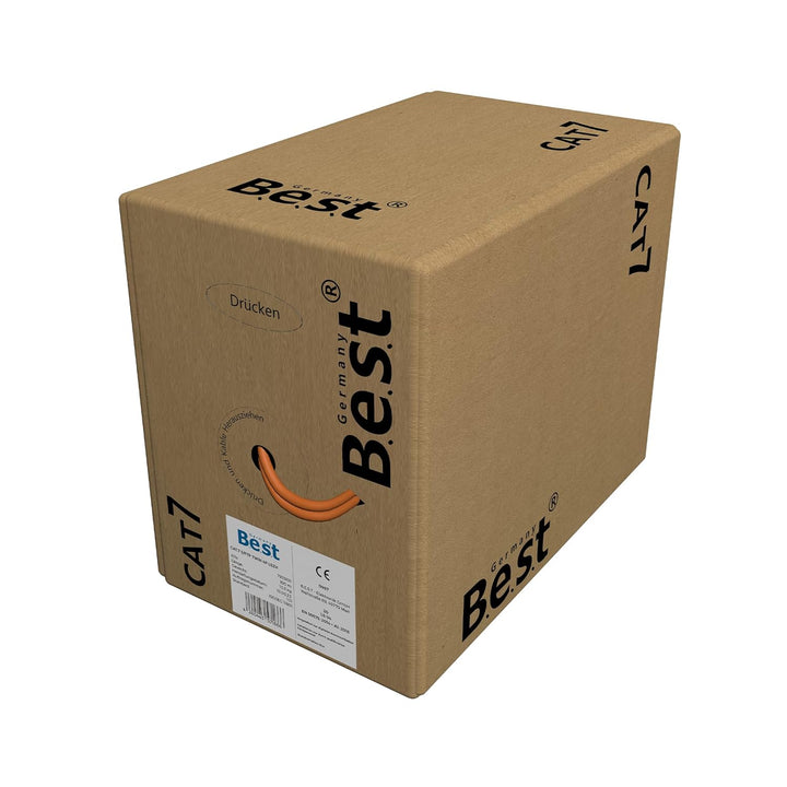 Germany B.e.s.t CAT 7 Verlegekabel 100m Duplex Lan Kabel Kupfer 1000Mhz S/FTP Cat Netzwerkkabel Cat