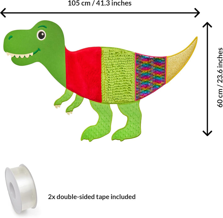 Sensory Wall v4 | Sensory Wall Panel (Caterpillar) T-rex, T-rex