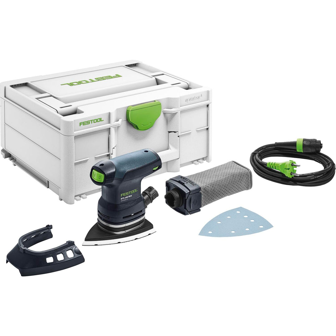 Festool Deltaschleifer DTS 400 REQ-Plus (mit StickFix Schleifschuh, Protector, Longlife-Staubfangbeu