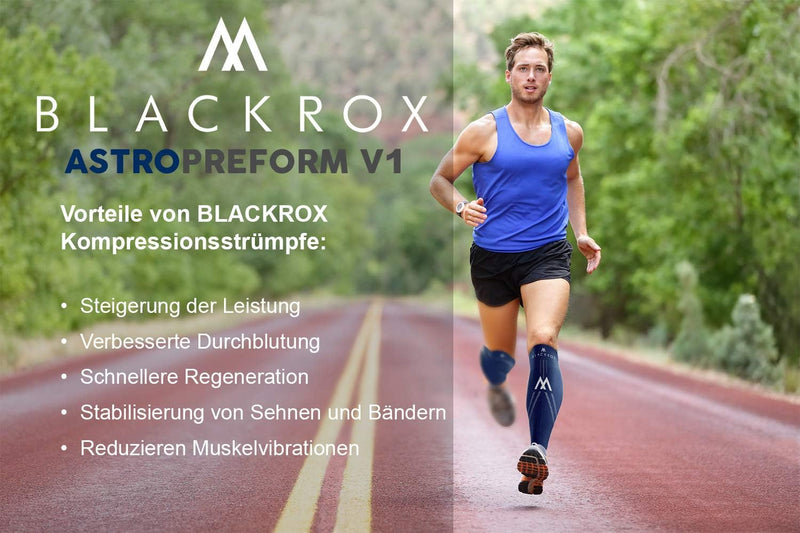 BLACKROX Kompressionsstrümpfe Sport Astropreform Kompressionssocken Vergleichssieger Sportkompressio