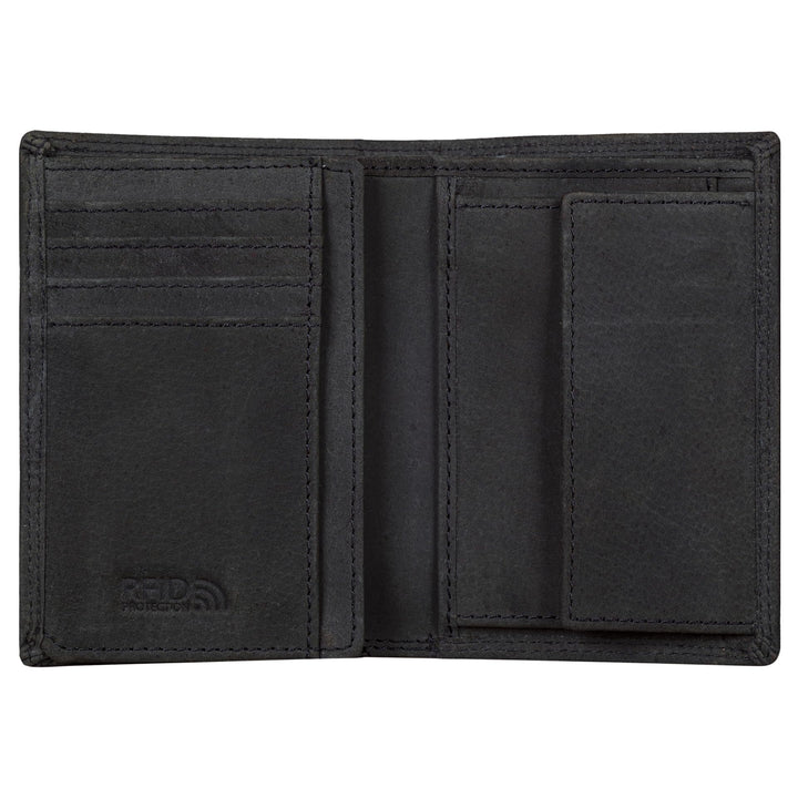 Benthill Herren Ledergeldbörse - Geldbeutel mit RFID-Schutz - Slim Portemonnaie für Herren - Echtem