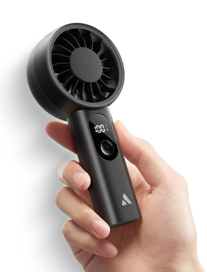 Aecooly Mighty Handventilator, Tragbarer Mini Ventilator, USB-aufladbar [Max. 10 Stunden Kühlzeit],