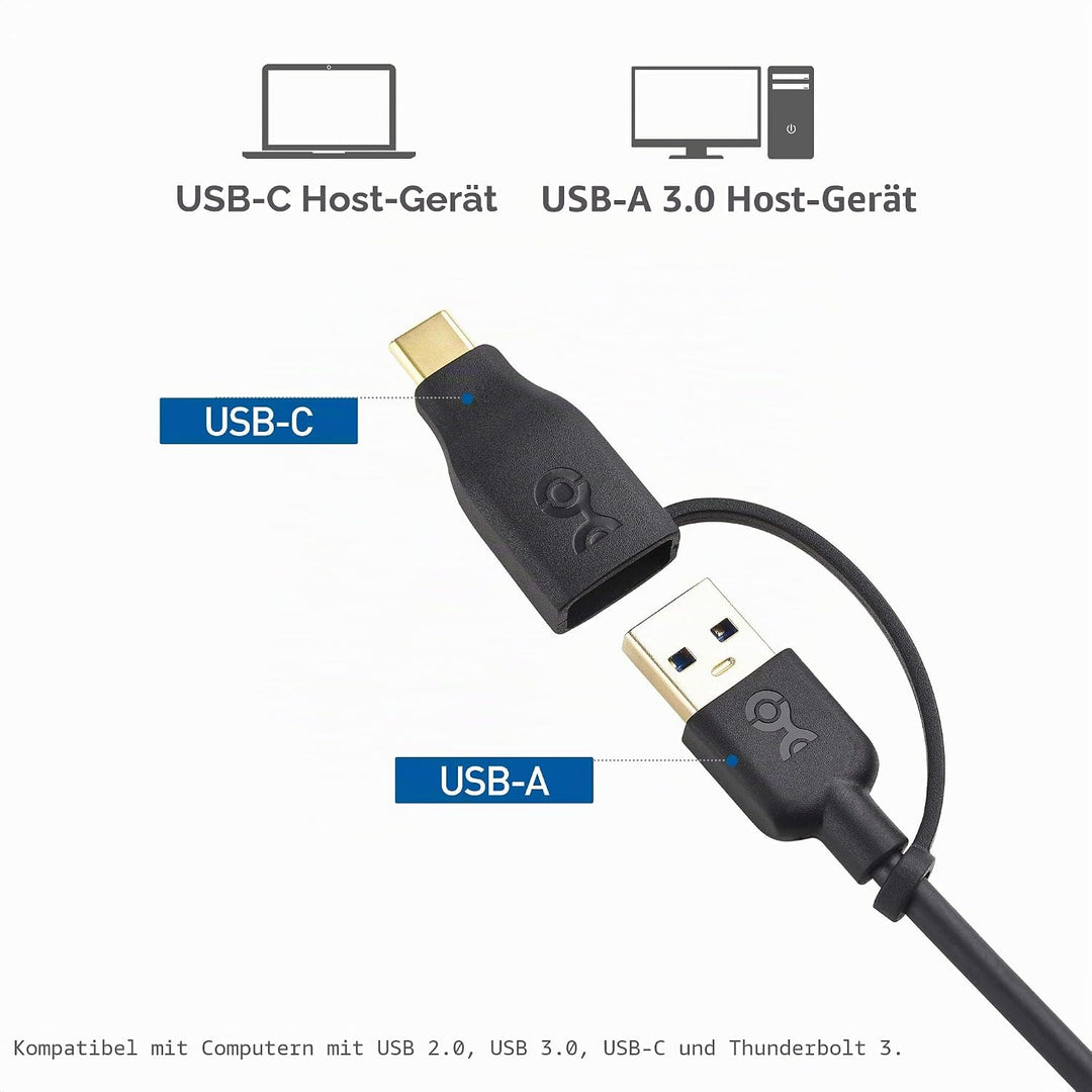 Cable Matters USB auf 2,5 Gigabit Ethernet Adapter (USB Netzwerkadapter, LAN USB Adapter) - unterstü