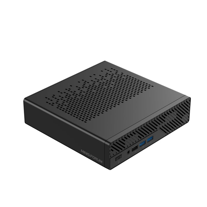 MINIS FORUM Mini Workstation MS-A1 Mini Barebone PC, DDR5/4xM.2 NVMe SSD, Dual 2.5G RJ45 Mini PC, HD