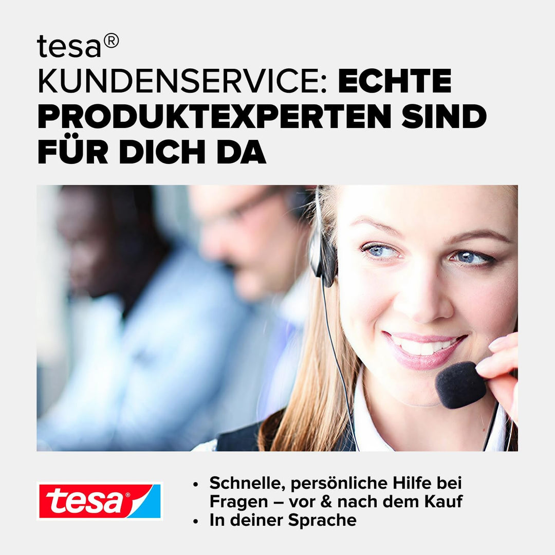 tesa Easy Cut Tischabroller ORCA - rutschfest, einfache Handhabung, sauberer Schnitt - mit 1 Rolle t