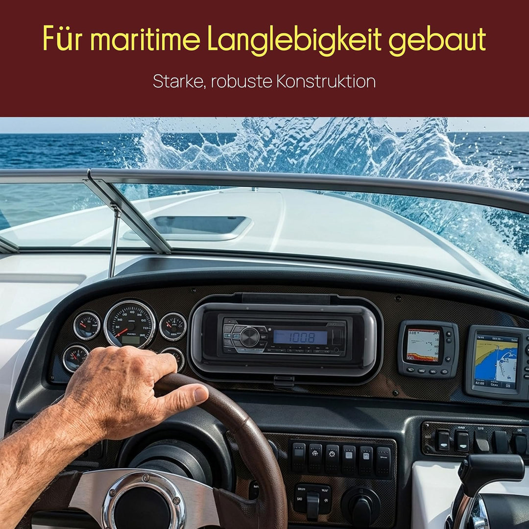 Pyle wetterfeste Radio Schild weiss, weiss