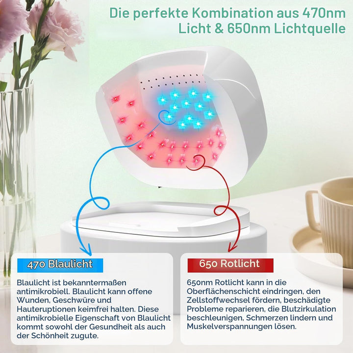 iKeener Kabellose Nagelpilz Lasergerät,FDA Zulassung Nagel Reinigung Fingernägel &amp; Onychomykose,15*4