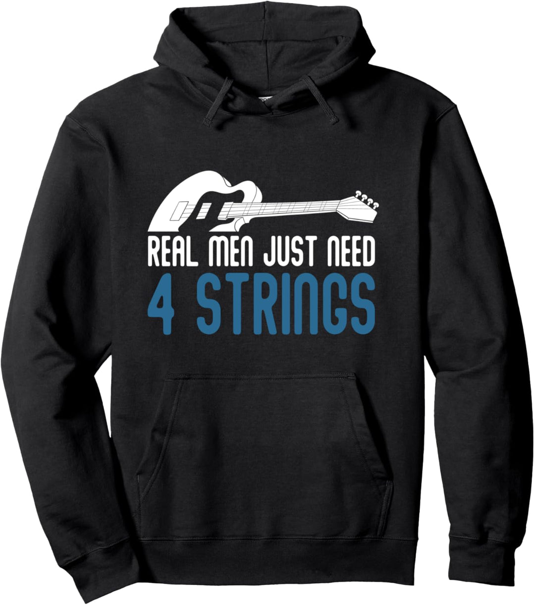 Bassist Musiker Männer Bassspieler Männertag Bass Gitarre Pullover Hoodie