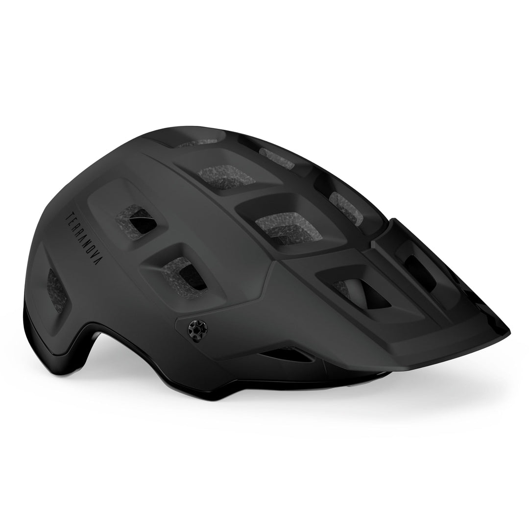 MET Fahrradhelm Terranova Black 2020 Schwarz L, Schwarz L