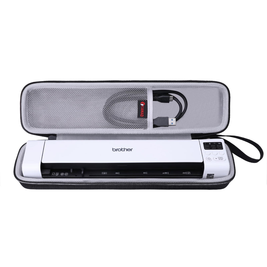 XANAD Tasche für Dokumentenscanner, kompatibel für Brother DS-640 / DS-740 / DS-940 Mobiler Scanner