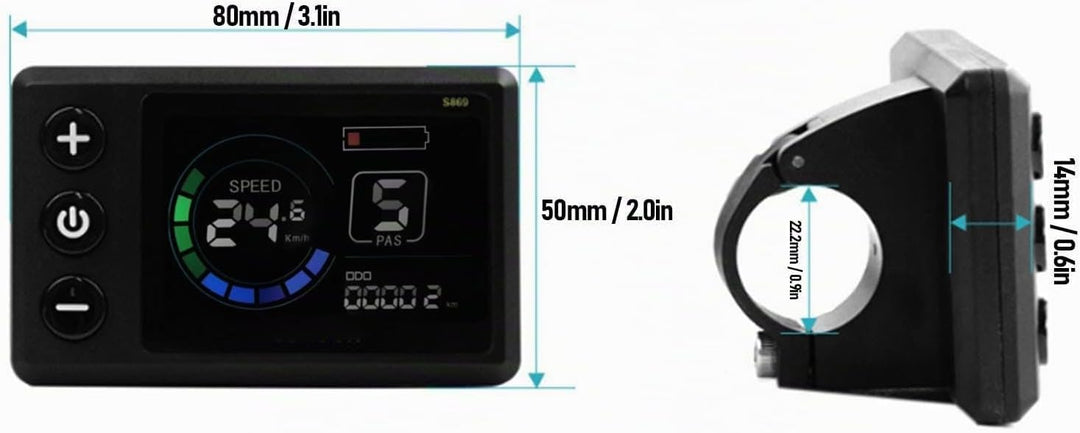 BuyWeek E-Bike Brushless Motor Controller Kit, 36V 48V 250W 350W 17A 3 Modus Sinuswelle Controller S