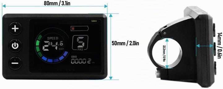 BuyWeek E-Bike Brushless Motor Controller Kit, 36V 48V 250W 350W 17A 3 Modus Sinuswelle Controller S