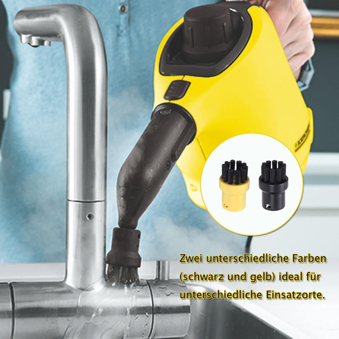 6er Rundbürstenset Rundbürste Bürste Ersatzteile Kompatibel mit Kärcher Dampfreiniger Zubehör SC1 SC