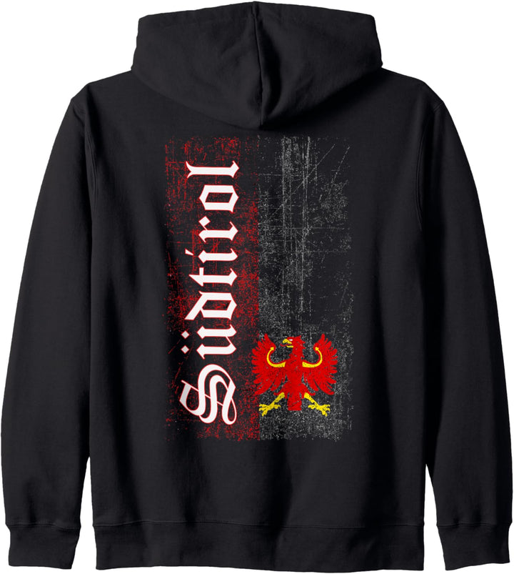 Südtirol TShirt mit Adler im Retro Look Südtirol Kapuzenjacke