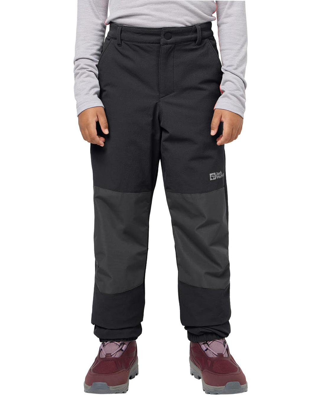 Jack Wolfskin Unisex Kinder Wanderhose Rascal Winter Pants K, Schwarz