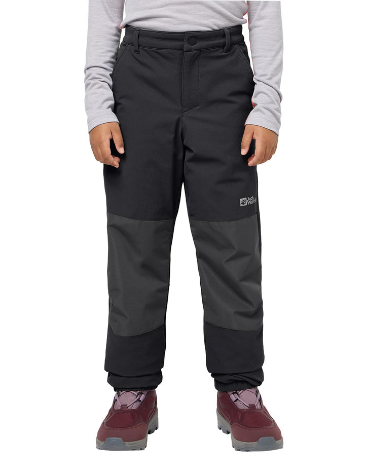 Jack Wolfskin Unisex Kinder Wanderhose Rascal Winter Pants K, Schwarz