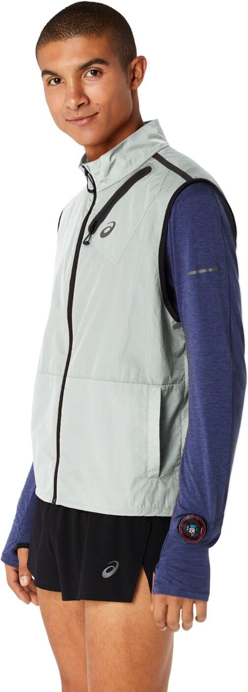 ASICS Metarun Packable Weste Herren Grau S, Grau S