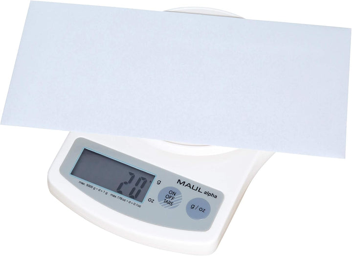 Briefwaage MAULalpha mit weiss 5000 g, weiss 5000 g